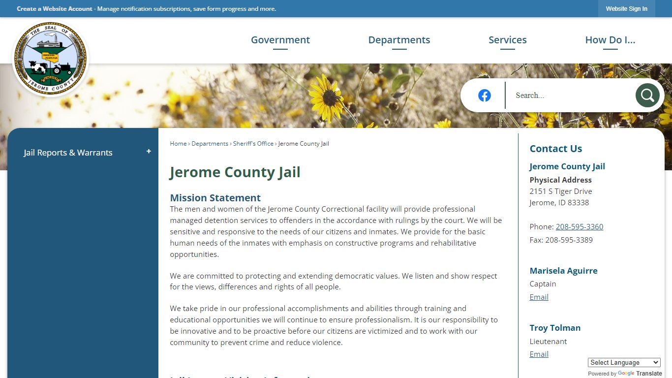 Jerome County Jail | Jerome County, ID